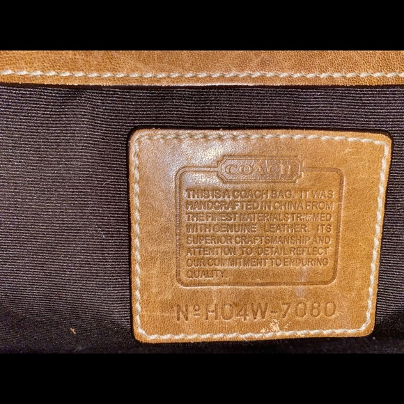 Coach tan signature envelope purse. Well taken care of. - Picture 7 of 8
